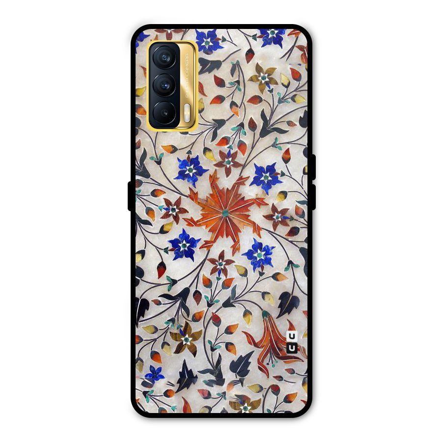 Floral Vintage Bloom Metal Back Case for Realme X7
