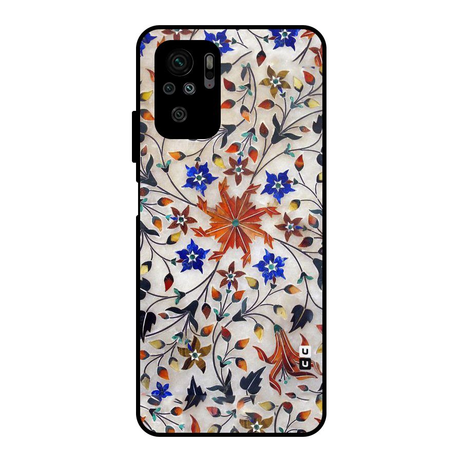 Floral Vintage Bloom Metal Back Case for Redmi Note 11 SE