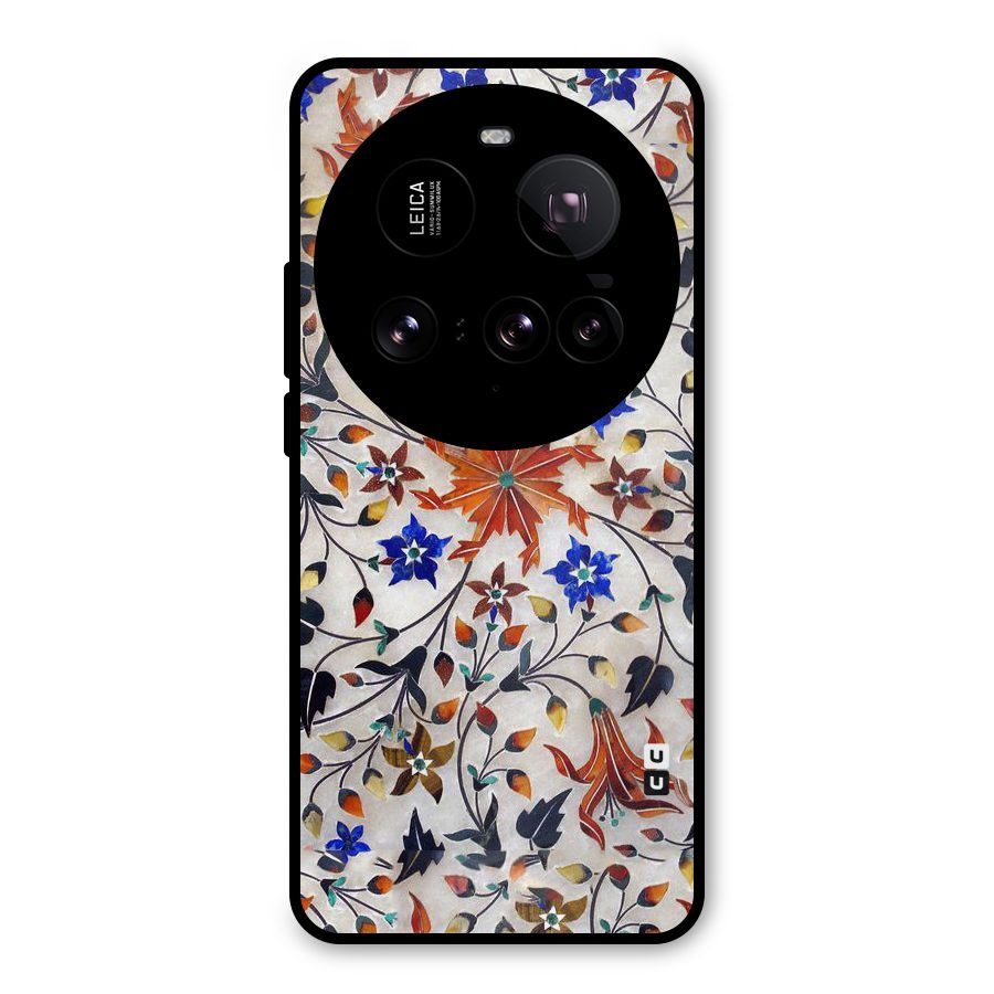 Floral Vintage Bloom Metal Back Case for Xiaomi 15 Ultra