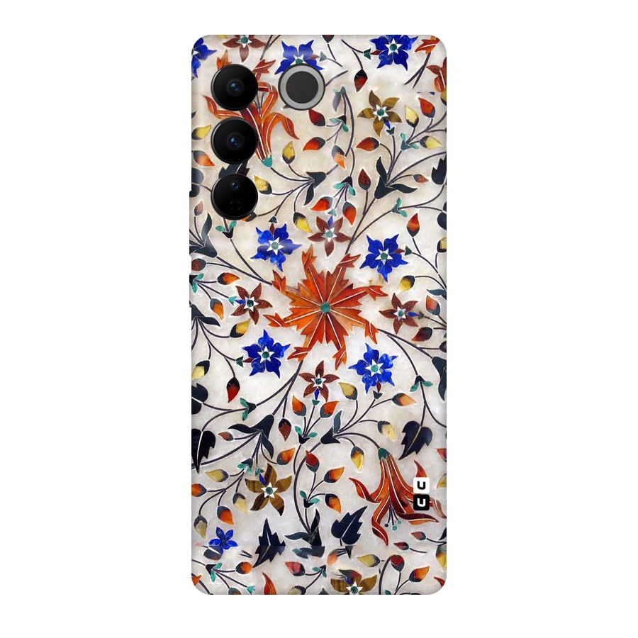 Floral Vintage Bloom Original Polycarbonate Back Case for Vivo V27