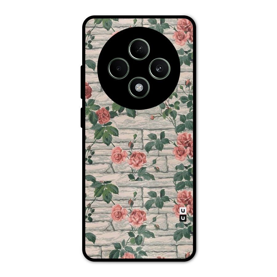 Floral Wall Design Metal Back Case for Oppo F27
