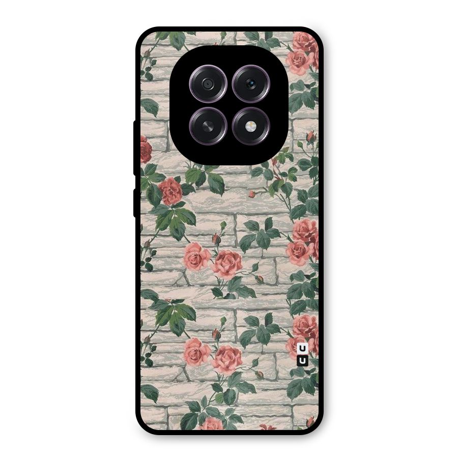 Floral Wall Design Metal Back Case for Oppo F29