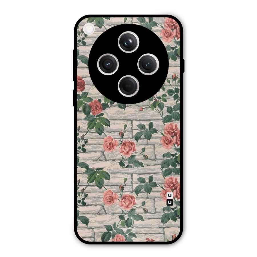 Floral Wall Design Metal Back Case for Oppo Find X8