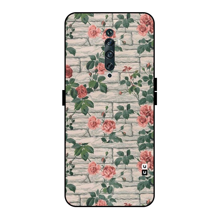 Floral Wall Design Metal Back Case for Oppo Reno2 Z