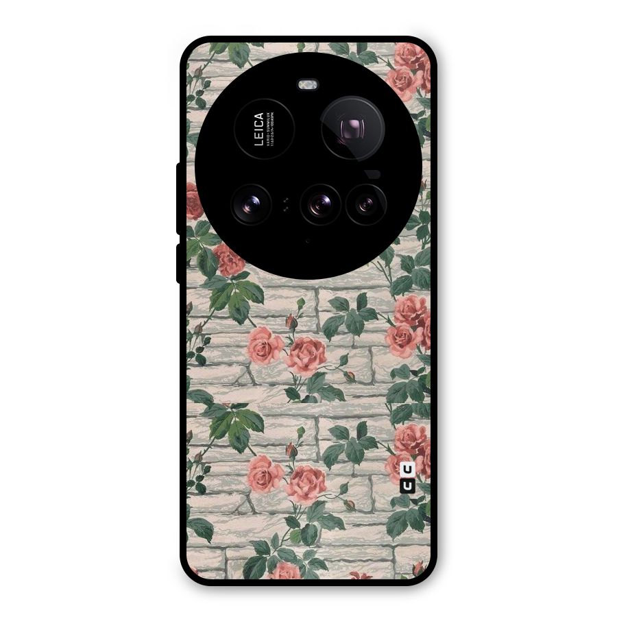 Floral Wall Design Metal Back Case for Xiaomi 15 Ultra