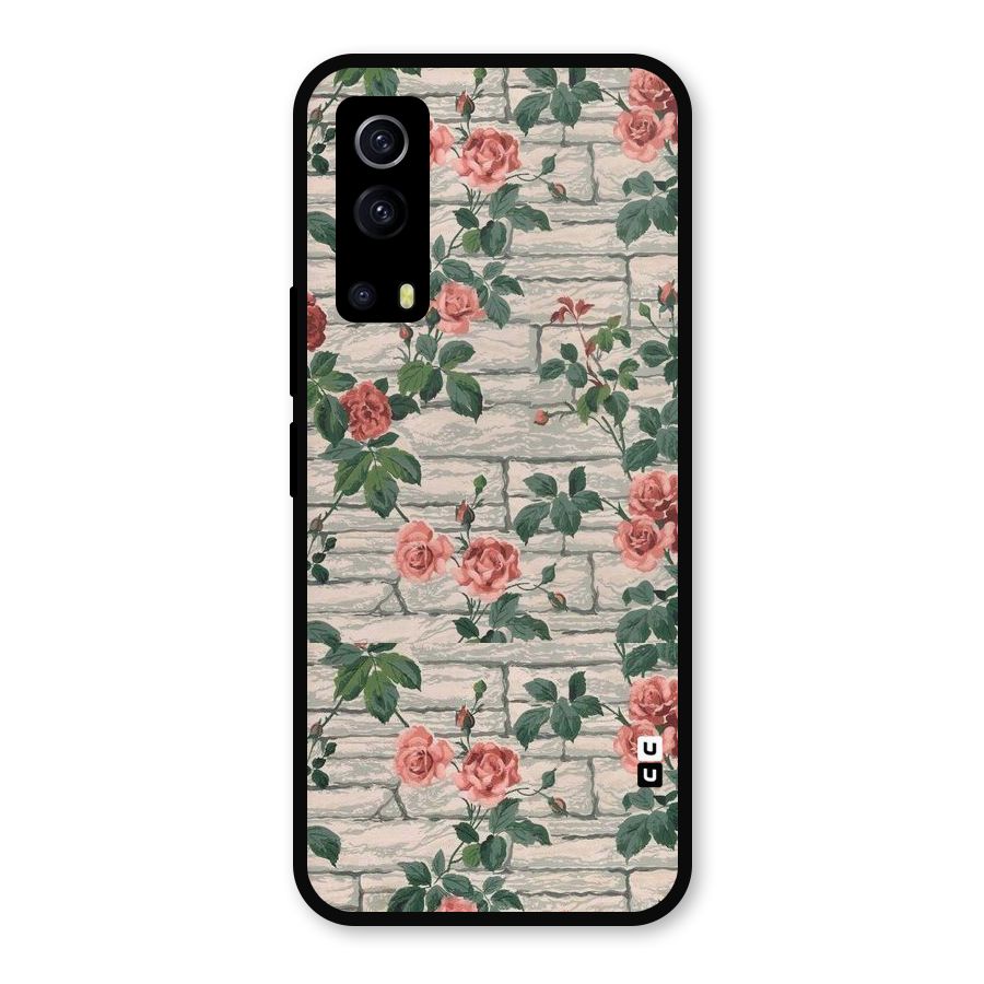 Floral Wall Design Metal Back Case for iQOO Z3