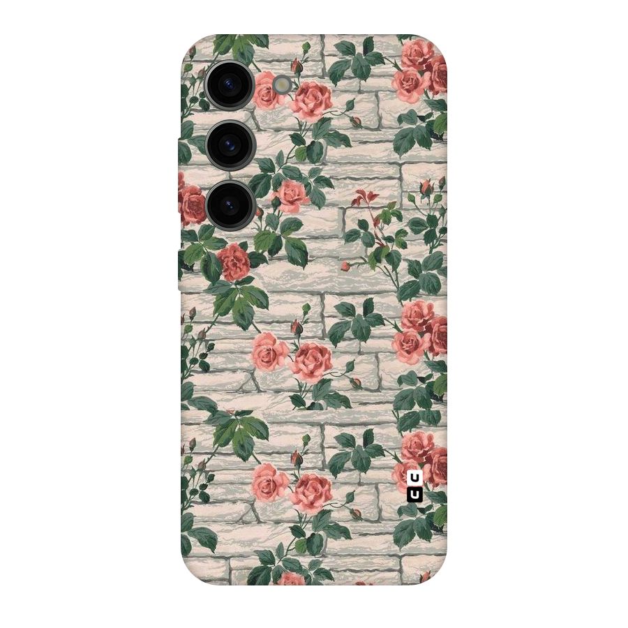 Floral Wall Design Original Polycarbonate Back Case for Galaxy S23