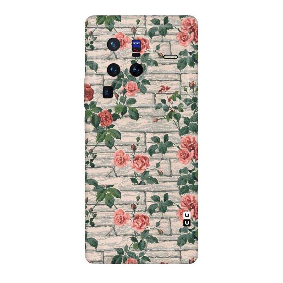 Floral Wall Design Original Polycarbonate Back Case for Vivo X80