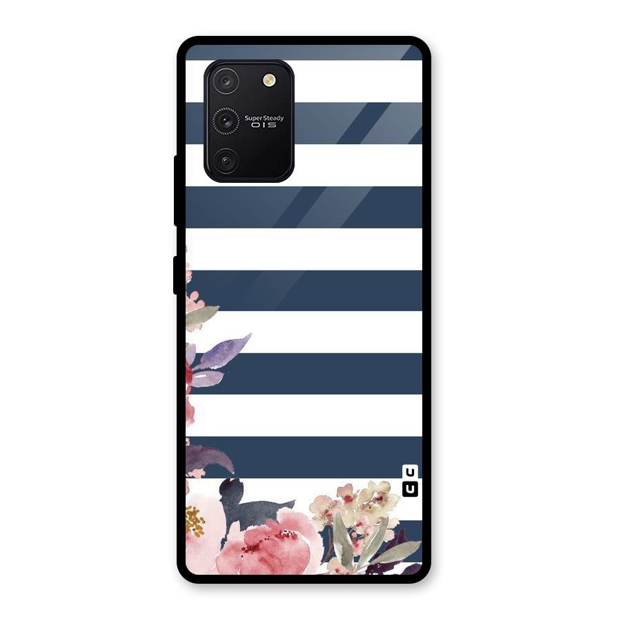 Floral Water Art Glass Back Case for Galaxy S10 Lite