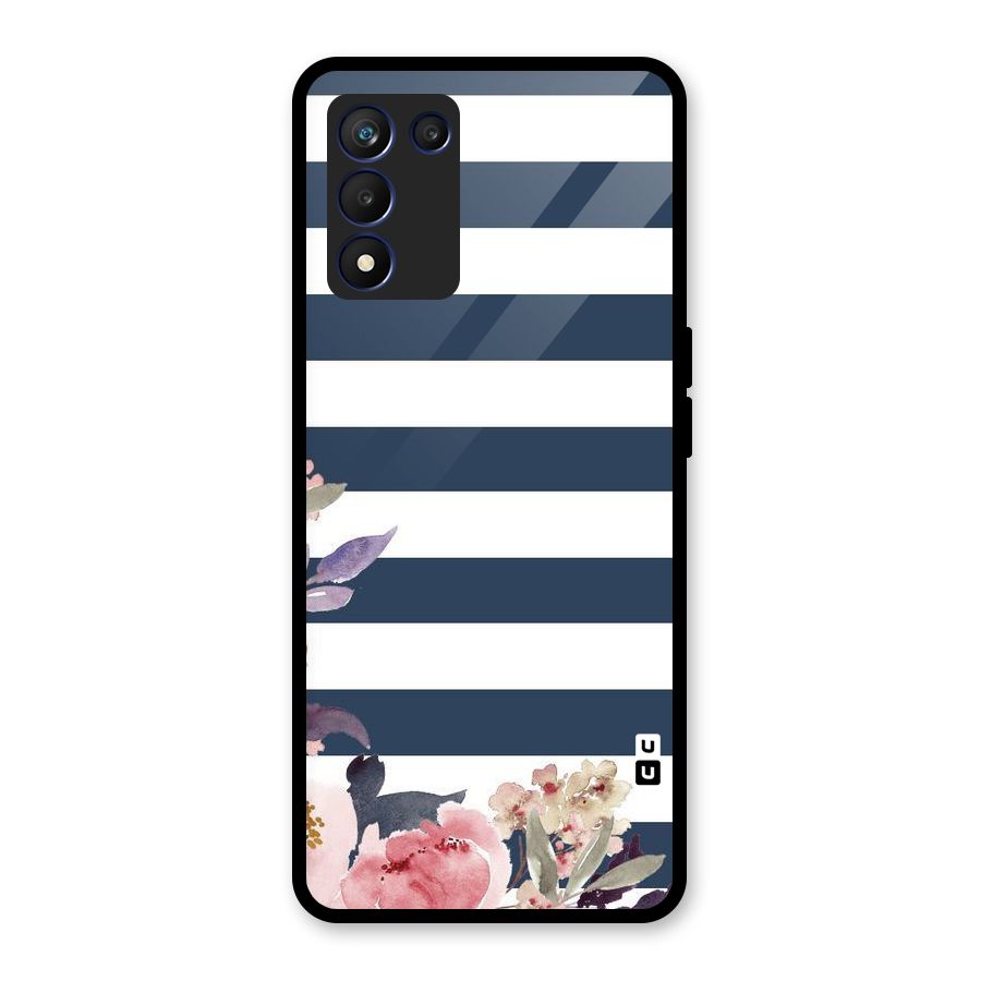 Floral Water Art Glass Back Case for Realme 9 5G Speed