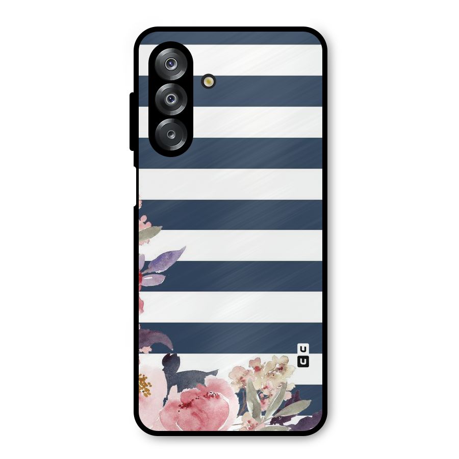 Floral Water Art Metal Back Case for Galaxy A26