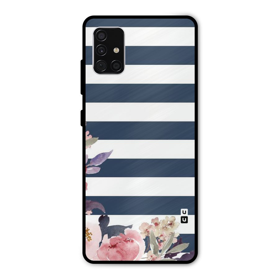 Floral Water Art Metal Back Case for Galaxy A51