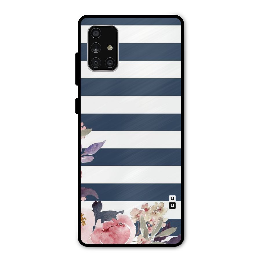 Floral Water Art Metal Back Case for Galaxy A71