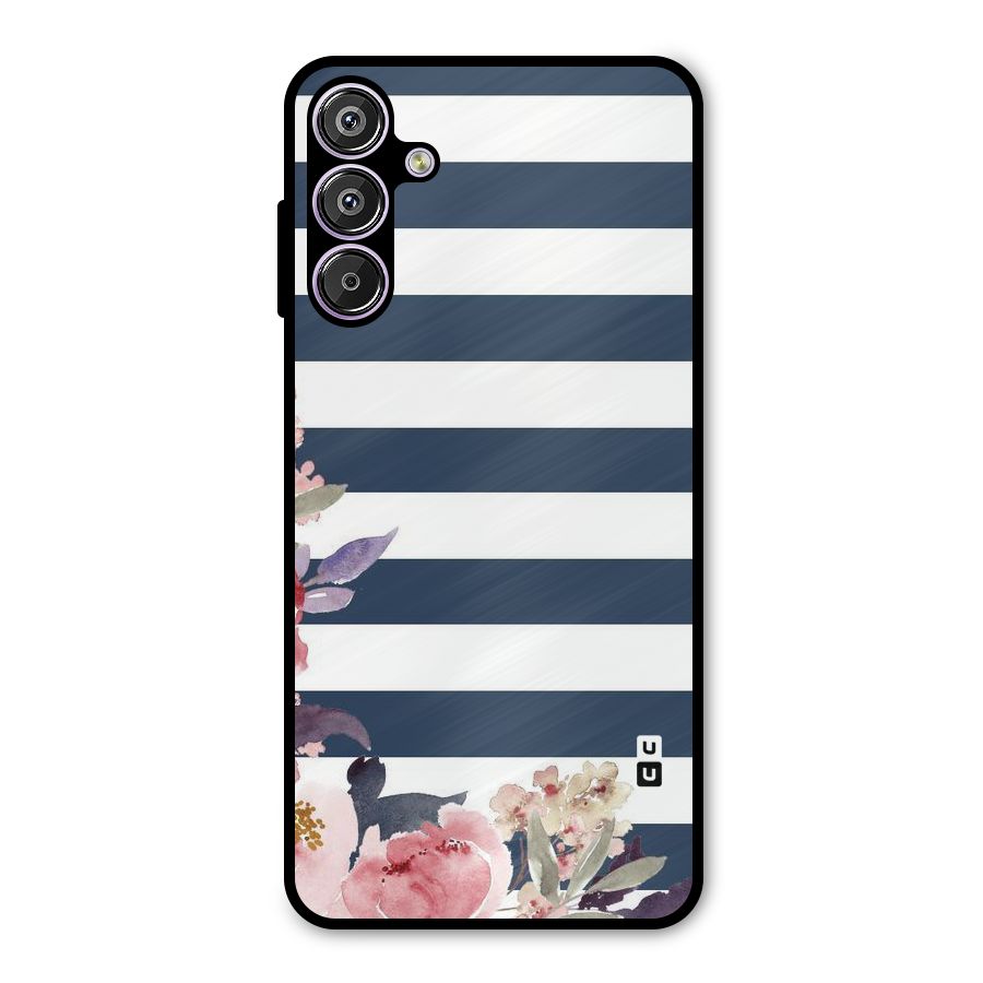 Floral Water Art Metal Back Case for Galaxy F15
