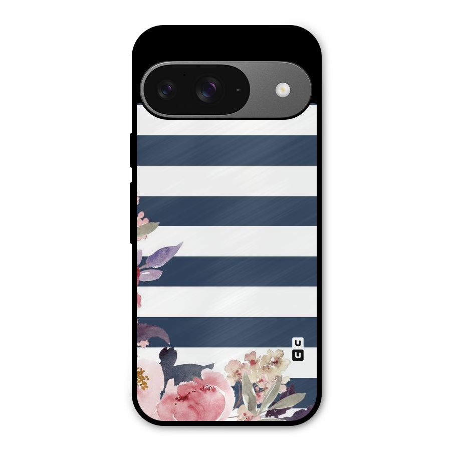 Floral Water Art Metal Back Case for Google Pixel 9