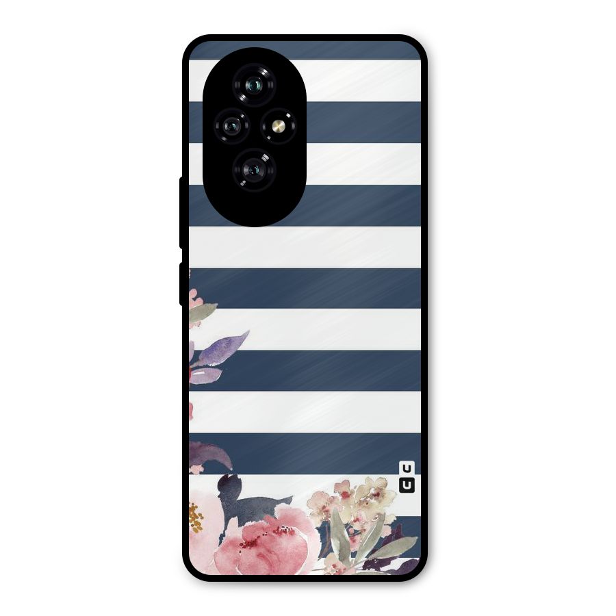 Floral Water Art Metal Back Case for Honor 200
