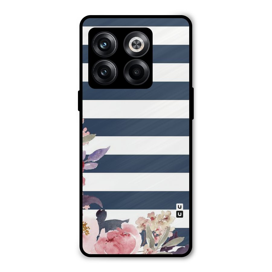 Floral Water Art Metal Back Case for OnePlus 10T
