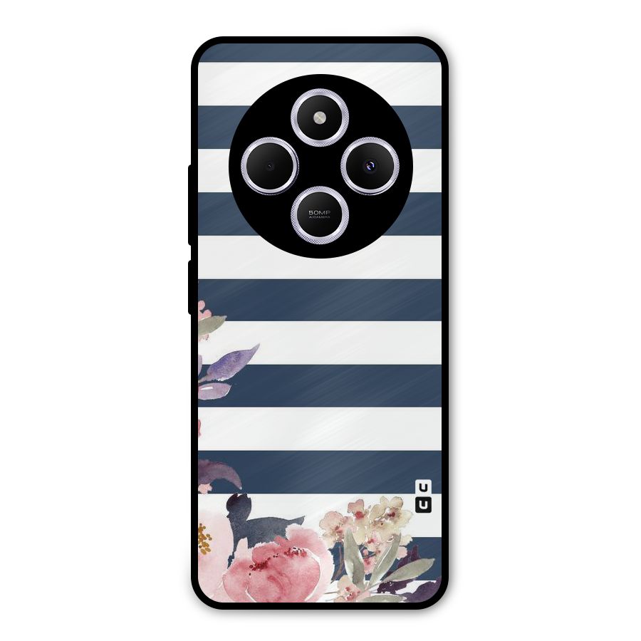 Floral Water Art Metal Back Case for Poco M7