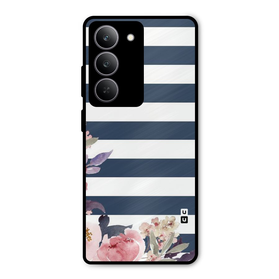 Floral Water Art Metal Back Case for Realme 14x