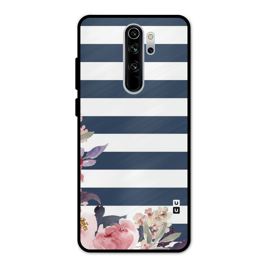 Floral Water Art Metal Back Case for Redmi Note 8 Pro