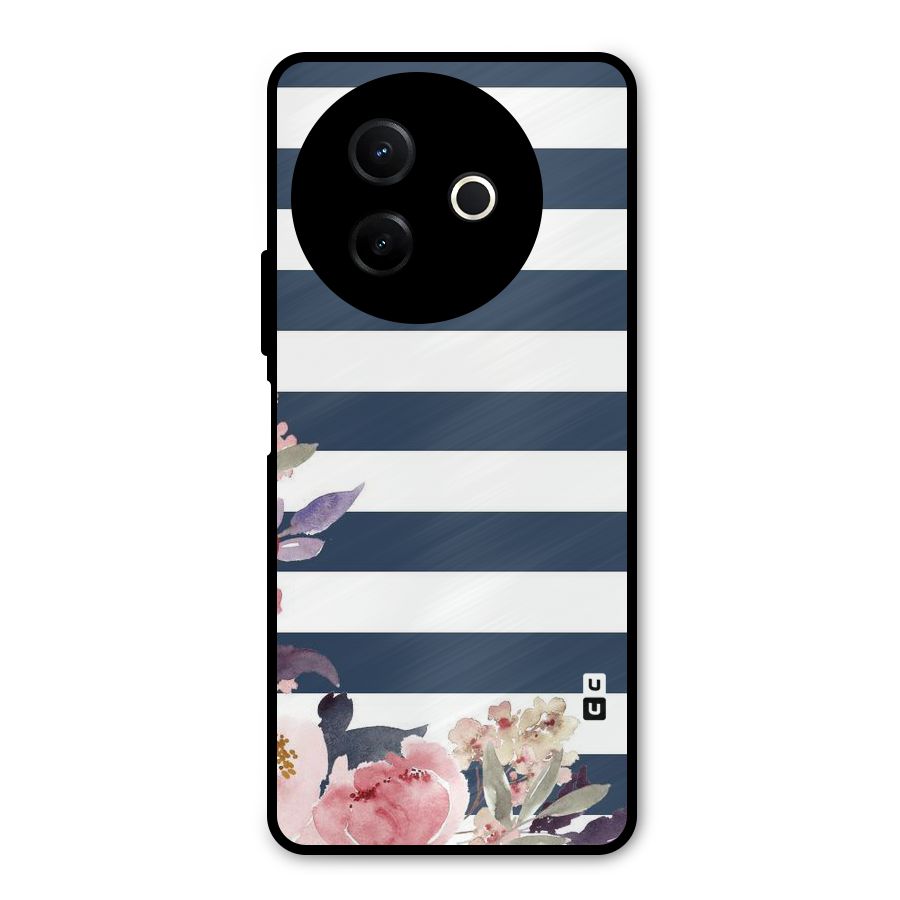 Floral Water Art Metal Back Case for Vivo Y39