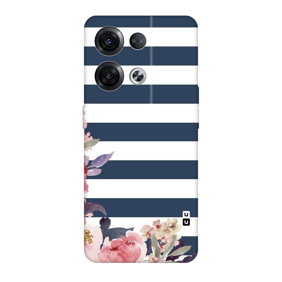 Floral Water Art Original Polycarbonate Back Case for Oppo Reno8 Pro 5G