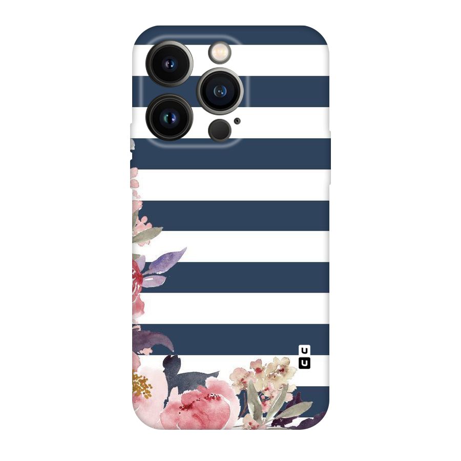 Floral Water Art Original Polycarbonate Back Case for iPhone 14 Pro