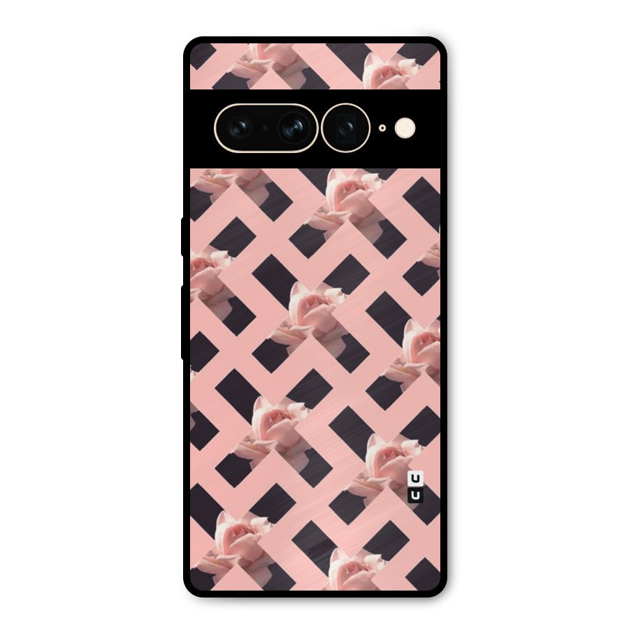 Floral X Design Metal Back Case for Google Pixel 7 Pro