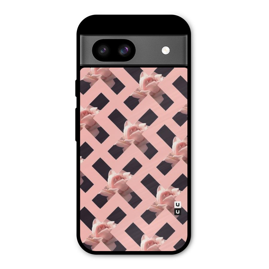 Floral X Design Metal Back Case for Google Pixel 8a