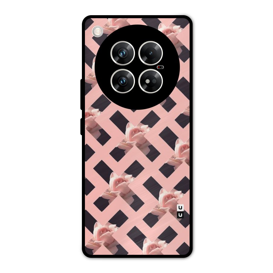 Floral X Design Metal Back Case for Infinix Zero 40 5G