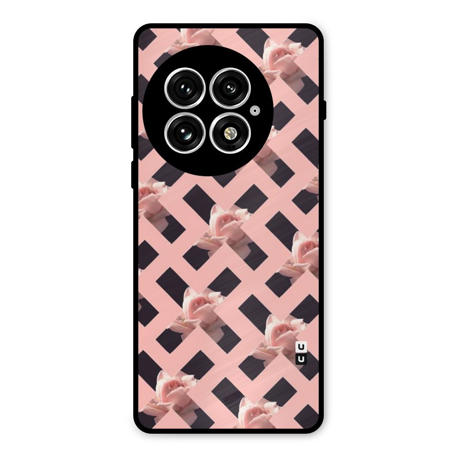 Floral X Design Metal Back Case for OnePlus 13