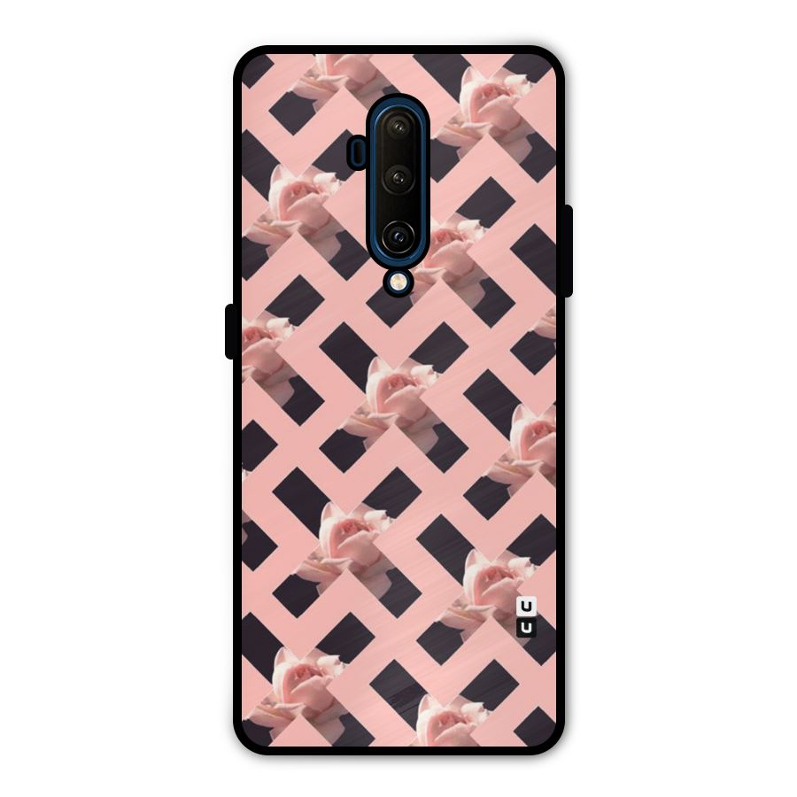 Floral X Design Metal Back Case for OnePlus 7T Pro