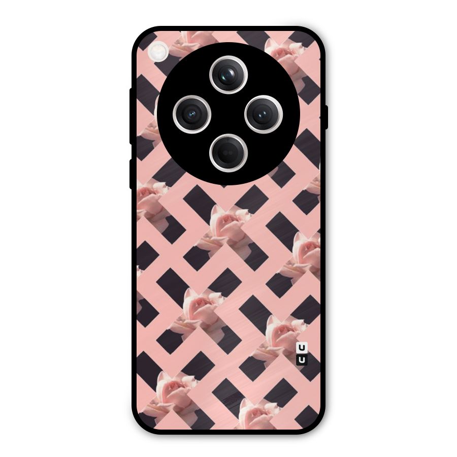Floral X Design Metal Back Case for Oppo Find X8