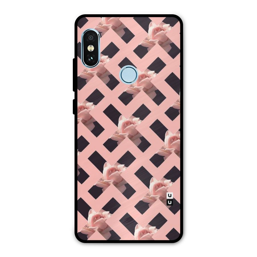 Floral X Design Metal Back Case for Redmi Note 5 Pro