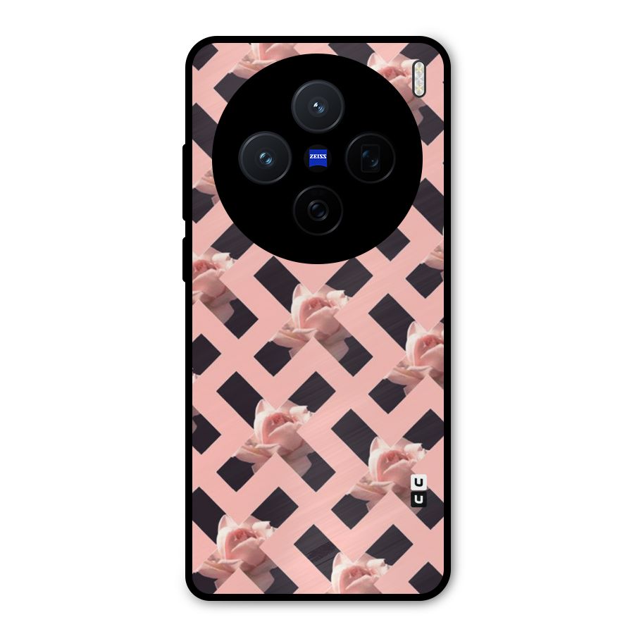 Floral X Design Metal Back Case for Vivo X200