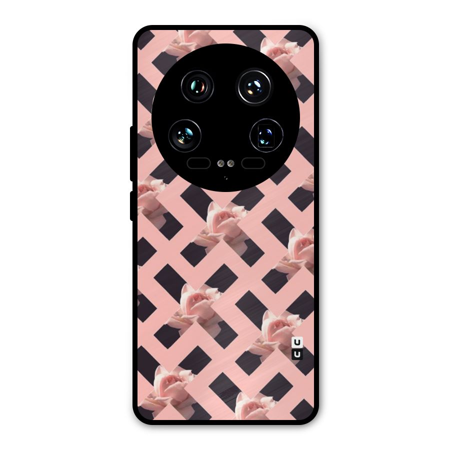Floral X Design Metal Back Case for Xiaomi 14 Ultra