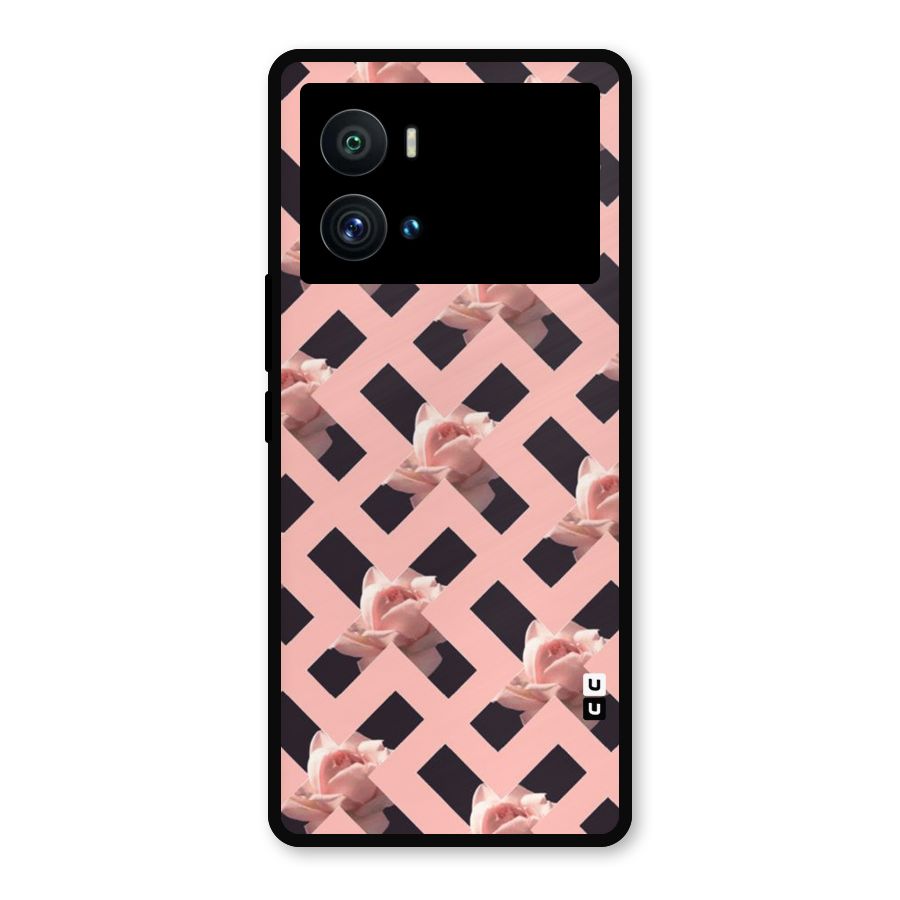 Floral X Design Metal Back Case for iQOO 9 Pro