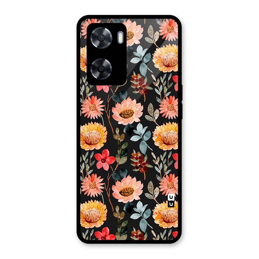 Florals Wonderful Pattern Glass Back Case for OnePlus Nord N20 SE