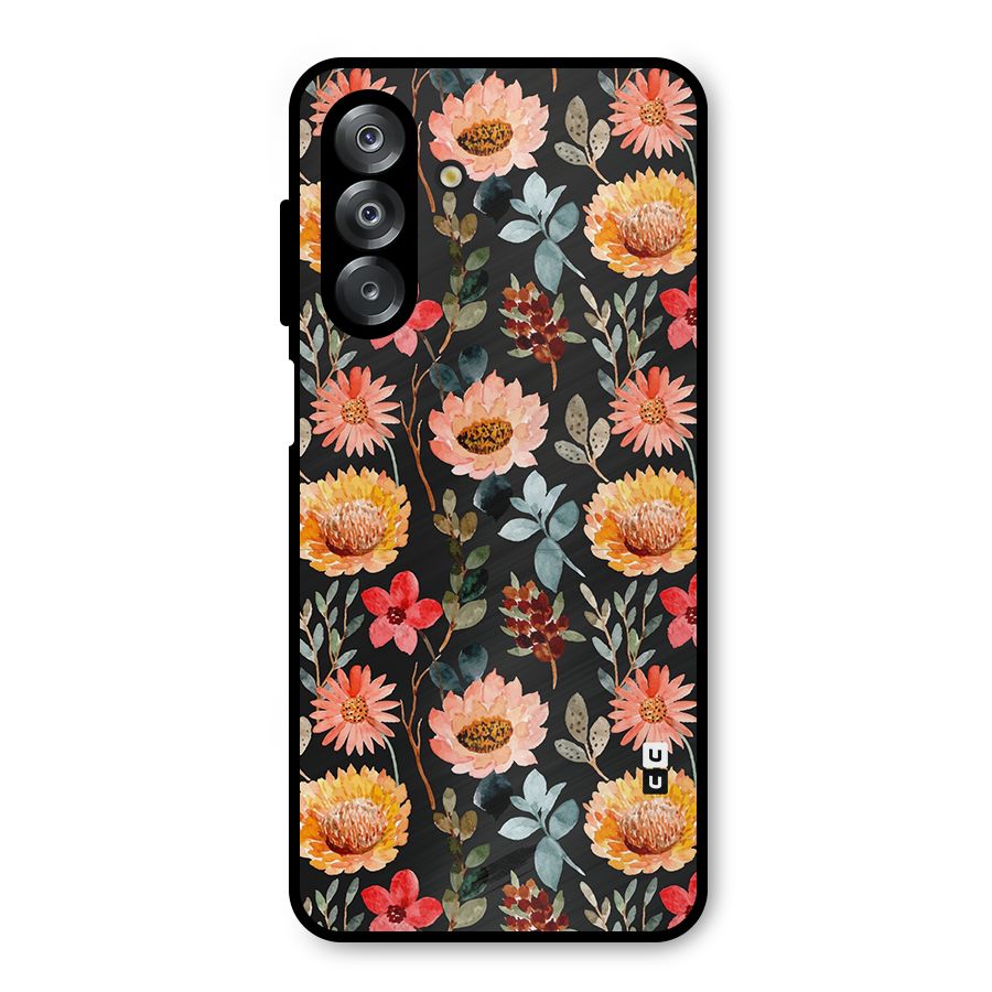 Florals Wonderful Pattern Metal Back Case for Galaxy A26