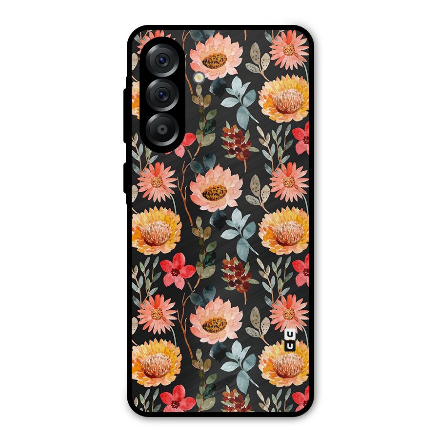 Florals Wonderful Pattern Metal Back Case for Galaxy A36