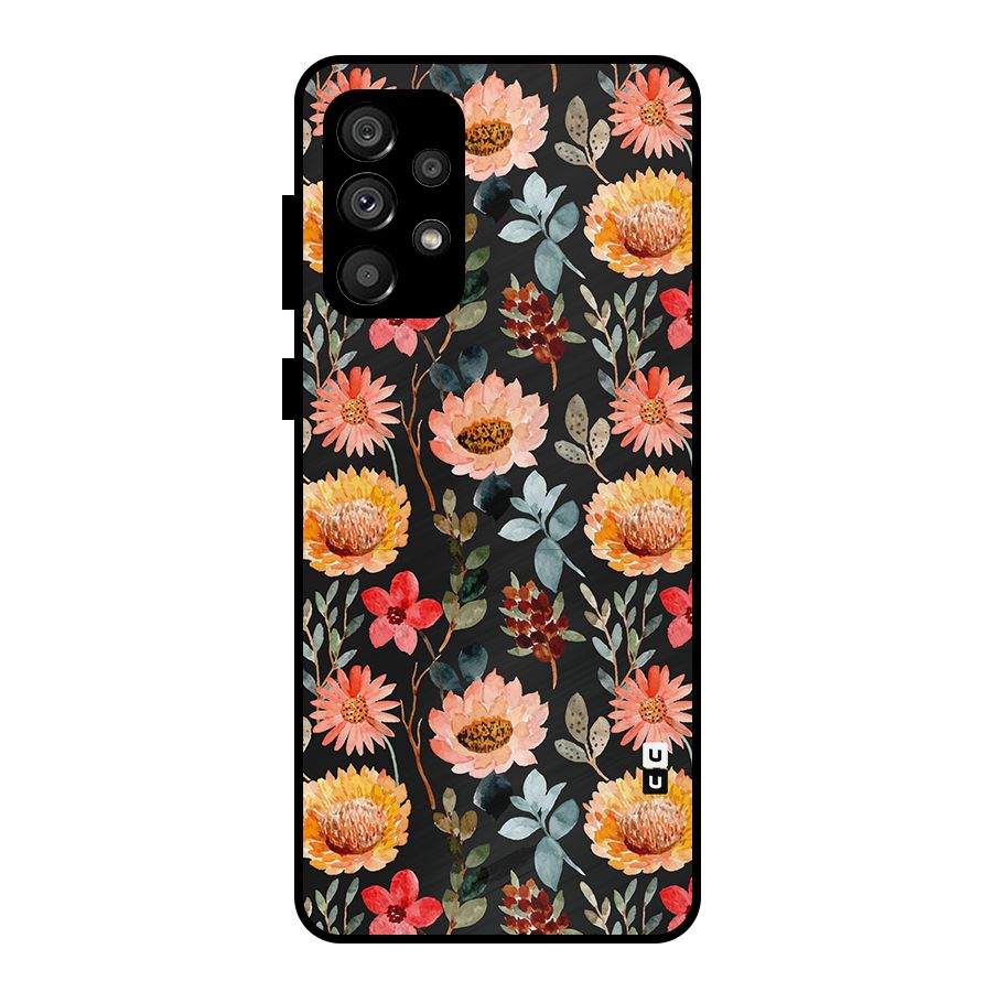 Florals Wonderful Pattern Metal Back Case for Galaxy A73 5G