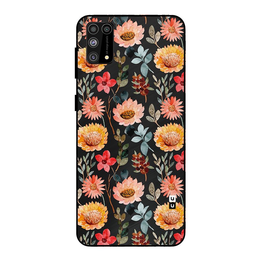 Florals Wonderful Pattern Metal Back Case for Galaxy F41