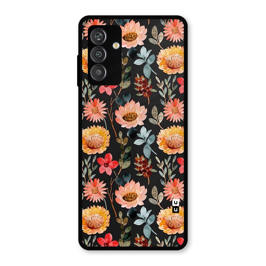 Florals Wonderful Pattern Metal Back Case for Galaxy M14 5G