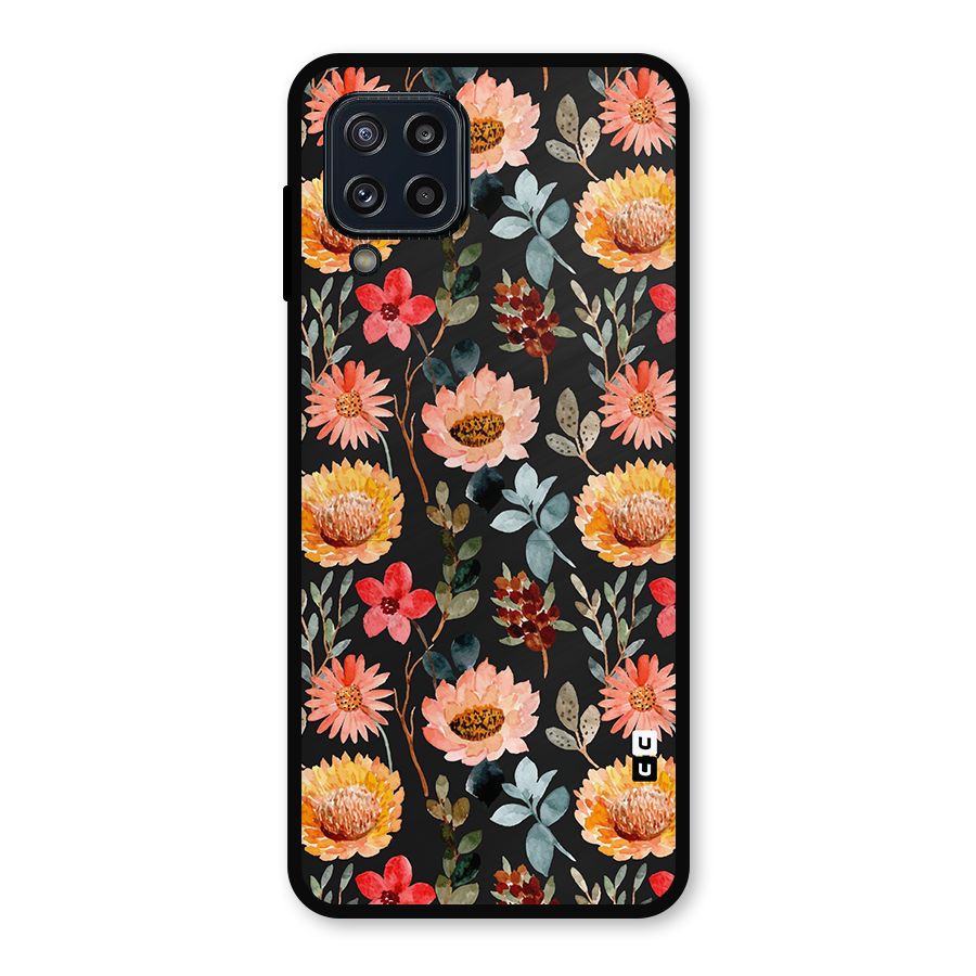 Florals Wonderful Pattern Metal Back Case for Galaxy M32