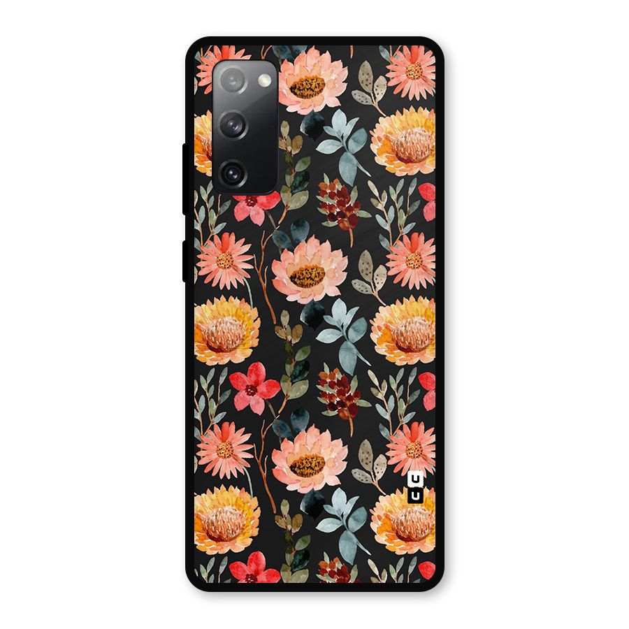 Florals Wonderful Pattern Metal Back Case for Galaxy S20 FE 5G
