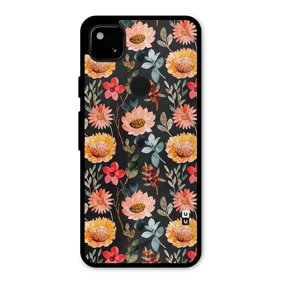 Florals Wonderful Pattern Metal Back Case for Google Pixel 4a