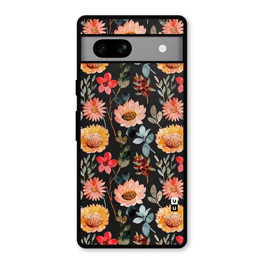 Florals Wonderful Pattern Metal Back Case for Google Pixel 7a