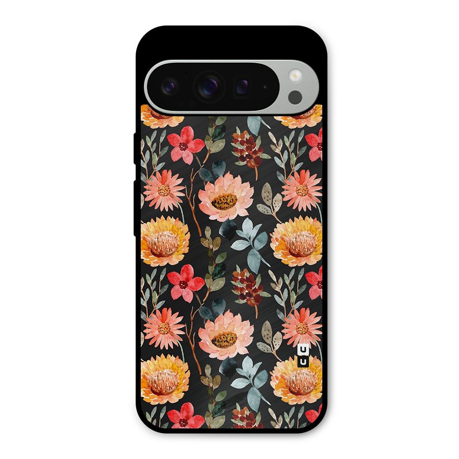 Florals Wonderful Pattern Metal Back Case for Google Pixel 9 Pro XL