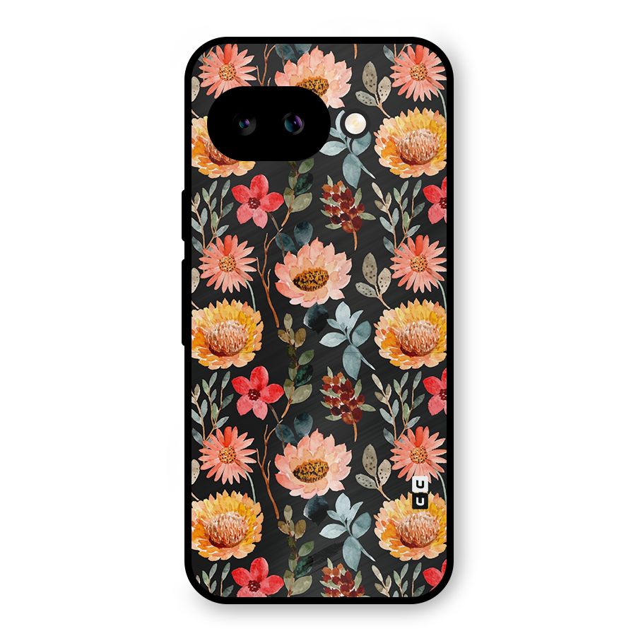 Florals Wonderful Pattern Metal Back Case for Google Pixel 9a