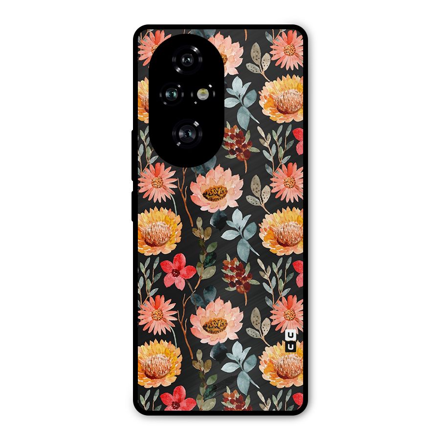 Florals Wonderful Pattern Metal Back Case for Honor 200 Pro